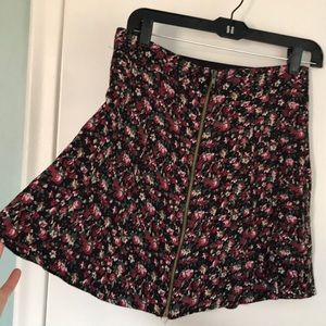 Pins and needles floral skirt